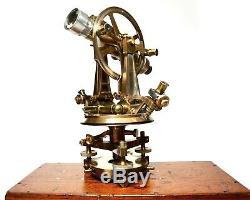 Antique transit theodolite, William Stanley of London, immense proportions