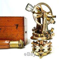 Antique transit theodolite, William Stanley of London, immense proportions