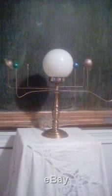 Antiqued Orrery Lamp by South Carolina artist, Will S. Anderson
