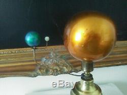 Antiqued Orrery Planetarium Earth/Moon and Sun by South Carolina artist Anderson