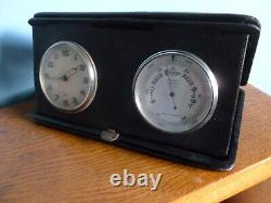 Art Deco 8 Day Traveling Clock And Barometer