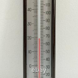 Art Deco Brown Bakelite Wall Thermometer By Negretti & Zambra London