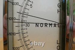 Art Deco Zeiss Ikon Desk Barometer 1930s bauhaus Chrome