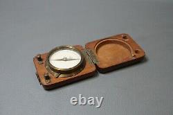 Austrian VTuTF Antique Telegraph Compass Galvanometer Magnetometer Wooden Box
