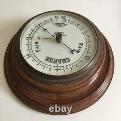 BAROMETER CHADBURN'S LTD MAHOGANY ANEROID LIVERPOOL c 1930s FINE QUALITY