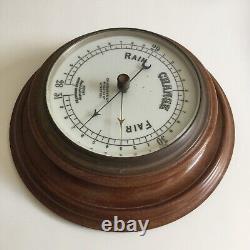 BAROMETER CHADBURN'S LTD MAHOGANY ANEROID LIVERPOOL c 1930s FINE QUALITY