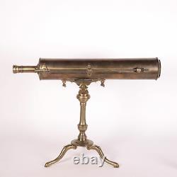 B. Martin Tabletop Reflector Telescope Brass Glass England 18th Century