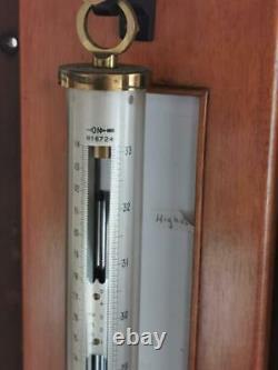 Baird & Tatlock Ships Barometer London Ltd Antique Marine Stick Fortine Cased