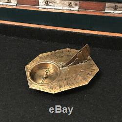 Baradelle Paris Pocket Brass Sundial ca. 1780
