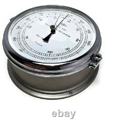 Barigo Type NR1580 Barometer for Boats and Yachts. Steel Body. Made in Germany