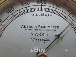 Barometer T. Wheeler Brass Working Aneroid Barometer C1930