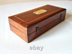 Beautiful antique Farrow & Jackson Sikes' hydrometer in original mahogany case