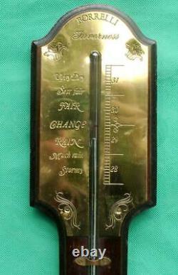 Borrelli Inverness Vintage Scottish Mahogany Stick Barometer