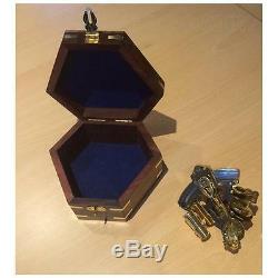 Brass Sextant in Nautical Wooden Box Great Marine Gift Fast Tracked Post