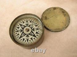 Brass floating dial compass by Francis Barker & Sons circa 1880