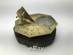 Butterfield Sundial with case by Cadot 1742