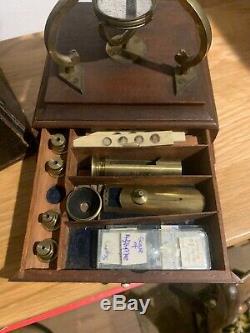 C1810/20 Brass Culpeper microscope by William Harris & Co High Holborn London