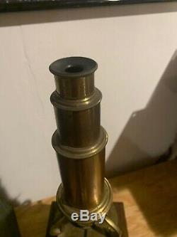 C1810/20 Brass Culpeper microscope by William Harris & Co High Holborn London
