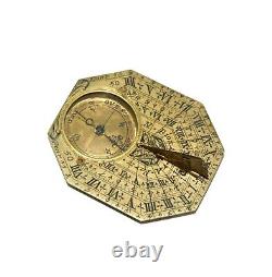 C. 1715 Antique French Nicolas Bion Compass Direction Sundial