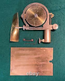 C 1855 Lacquered Brass Water Current Meter ELLIOTT BROTHERS 56 Strand London