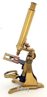 C. 19th Early Andrew Ross brass microscope (1848)