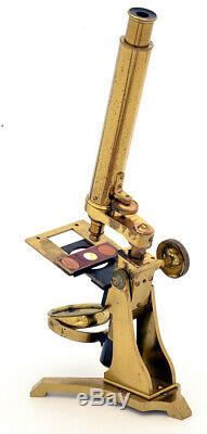 C. 19th Early Andrew Ross brass microscope (1848)