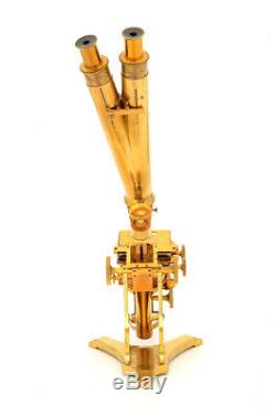 C. 19th amazing binocular Wenham Ross brass microscope