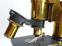 Ca 1890s Herny Crouch Compound Light Microscope