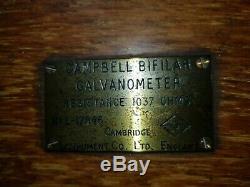 Campbell Bifilar Galvanometer by Cambridge Instrument company, England