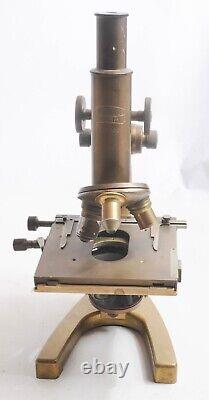 Carl Zeiss Jena Antique Brass Microscope