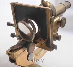 Carl Zeiss Jena Antique Brass Microscope