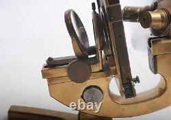 Carl Zeiss Jena Antique Brass Microscope