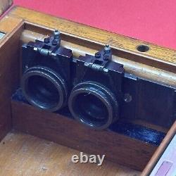 Carl Zeiss Jena Boxed Set of 5 Microscope Substage Lens Centring Holders + Extra