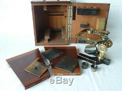 Carl Zeiss Jena Dissecting Microscope Preparation Brass Antique 1890