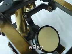 Carl Zeiss Jena Dissecting Microscope Preparation Brass Antique 1890