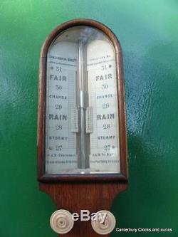 Chadburn Brothers Shefield & Liverpool Victorian Antique Stick Barometer