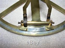 Circular Protractor With Folding Arms And Rack Adjustment By Cary