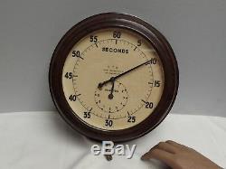 Clock Second Timer Wall Clock Bakelite 1930's War Dpt Smiths Rare