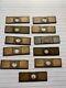 Collection of 11 Antique Paper-covered Prepared Microscope Slides