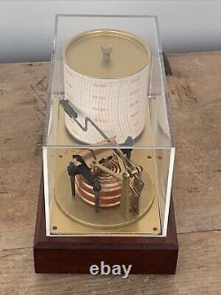 Contemporary Barograph G Lufft German Quartz Movement Perspex Cover