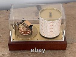 Contemporary Barograph G Lufft German Quartz Movement Perspex Cover