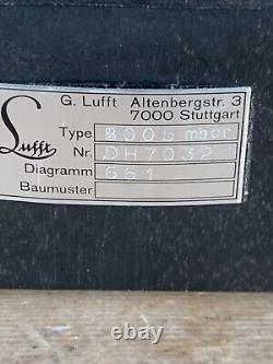 Contemporary Barograph G Lufft German Quartz Movement Perspex Cover