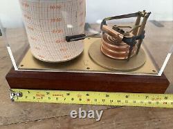 Contemporary Barograph G Lufft German Quartz Movement Perspex Cover