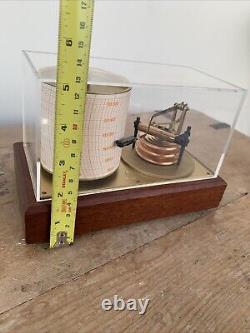 Contemporary Barograph G Lufft German Quartz Movement Perspex Cover