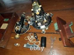 Cooke & Sons Theodolite Surveying Scope Steampunk with Box