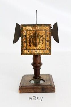 David Beringer Antique Polyhedral Cube Sundial Compass Scientific Instrument Old