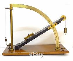 Deyrolle 1890 French Antique Inclined Plane Variable Inclination Sci Instrument