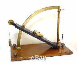 Deyrolle 1890 French Antique Inclined Plane Variable Inclination Sci Instrument