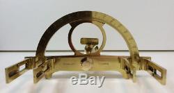 EARLY BRASS GRAPHOMETER by STANLEY of LONDON FITTED WOODEN BOX