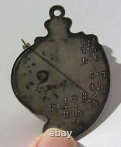 EX RARE Antique Stefan Von Gotz & Sohne Vertical Height Sundial Clock, c1850